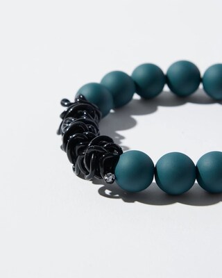 Matte Teal Hero Stretch Bracelet