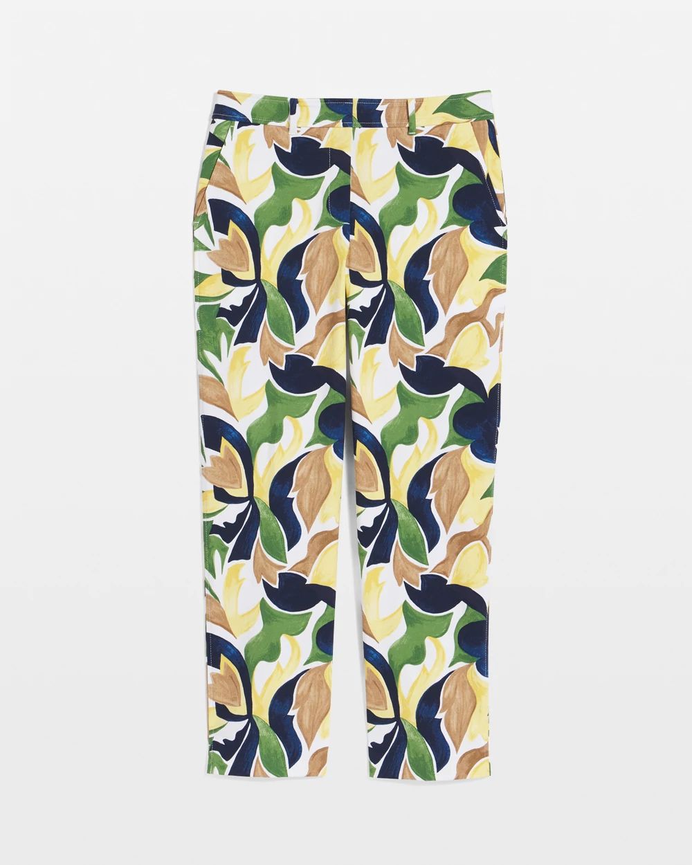 Emme Straight Mod Cropped Pants