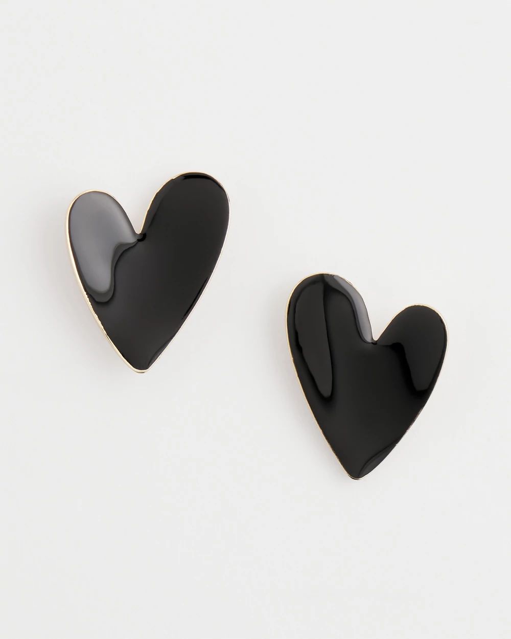 Black Heart Earrings