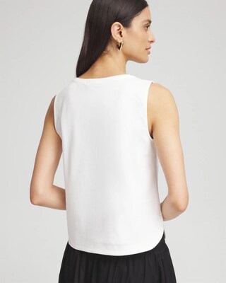 Grommet Neck Detail Tank