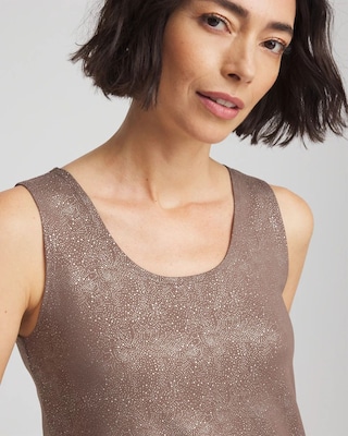 Foiled Microfiber Tank click to view larger image.