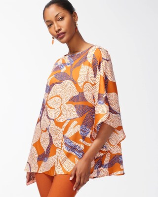 Floral Chianti Poncho