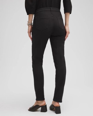 Petite Girlfriend Grommet Detail Ankle Jeans