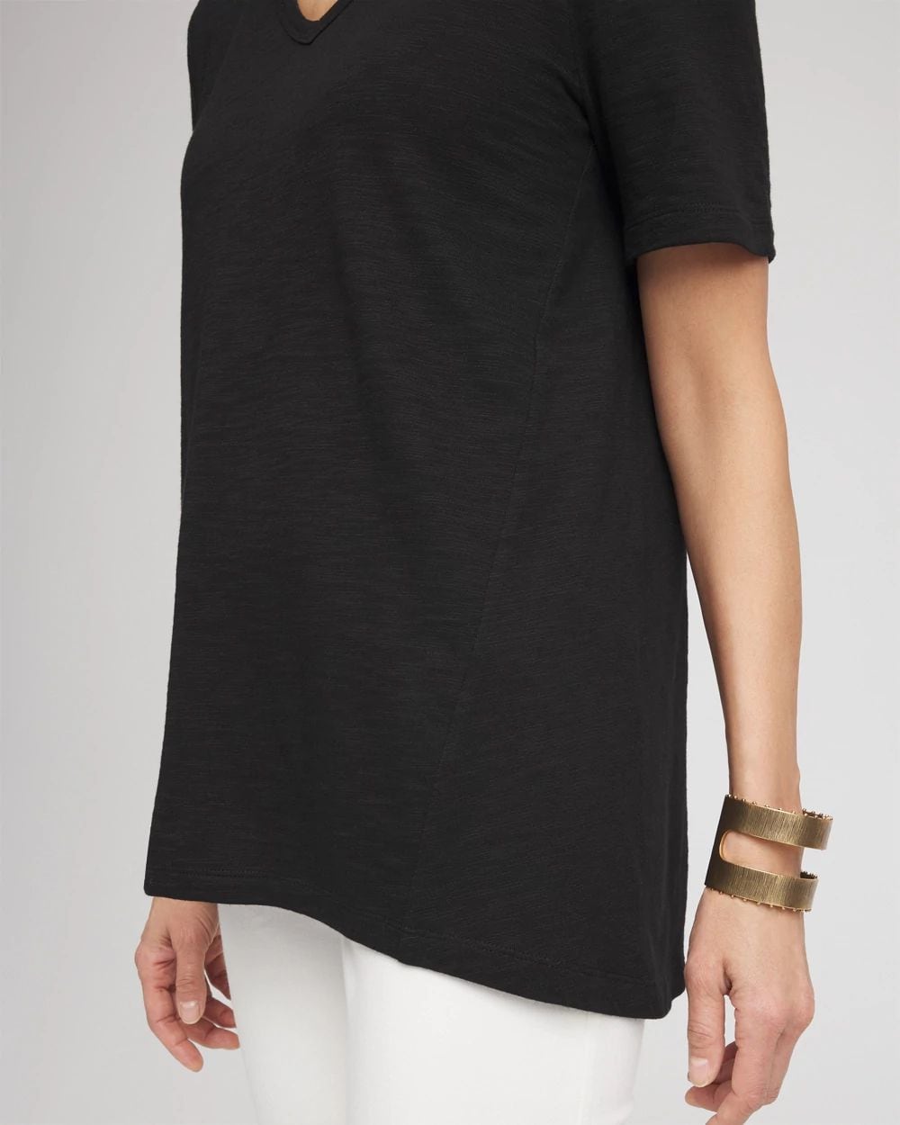 Slub V-Neck Tee click to view larger image.