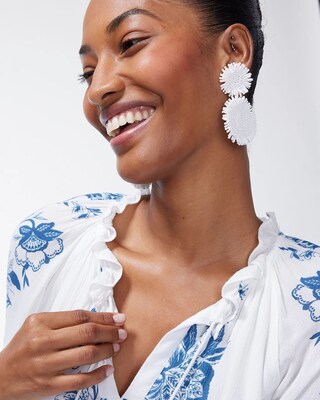 Floral Blouson Maxi Dress