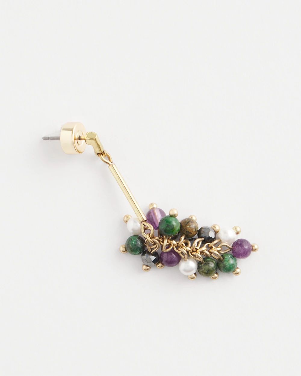 No Droop™ Beaded Cluster Earrings