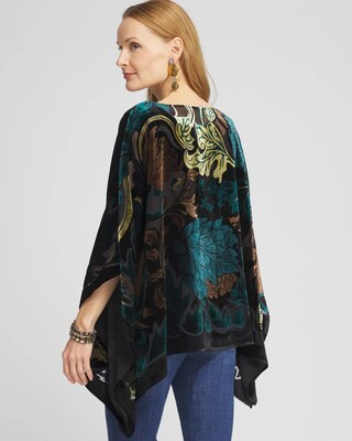 Velvet Burnout Poncho click to view larger image.