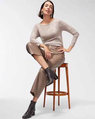 Foiled Pullover Sweater