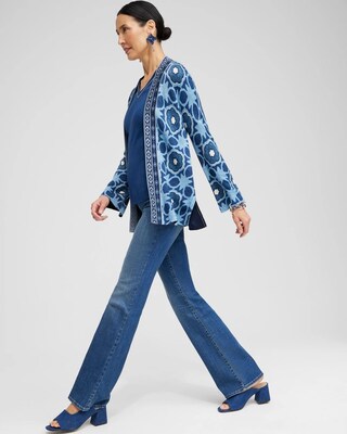 Spun Rayon Double Knit Cardigan