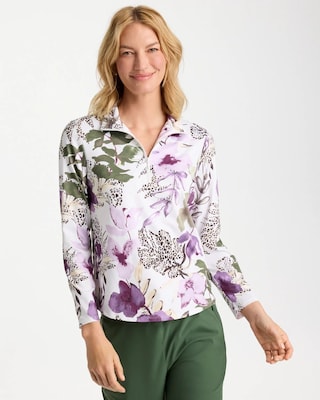 Zenergy® UPF Violet Aura Half Zip