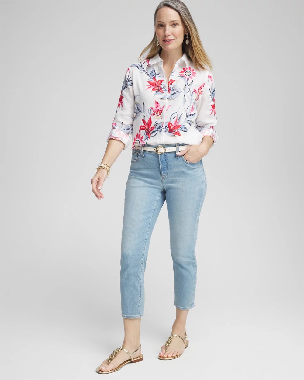 Girlfriend Cropped Jeans
