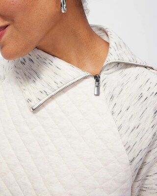 Zenergy Quilted Cross Hem Tunic