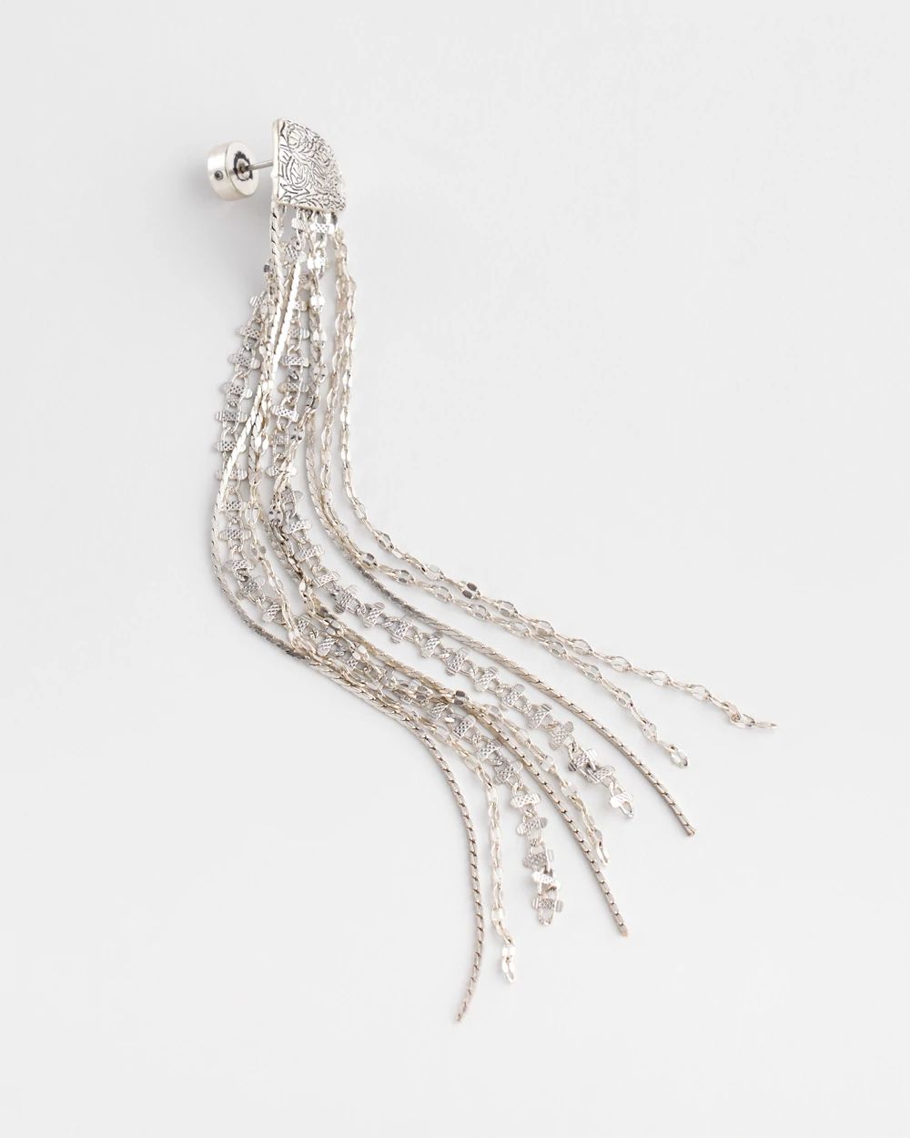 No Droop® Silver-Tone Jellyfish Earrings