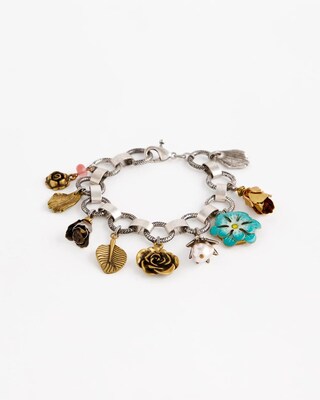 Spring Flower Charm Bracelet click to view larger image.