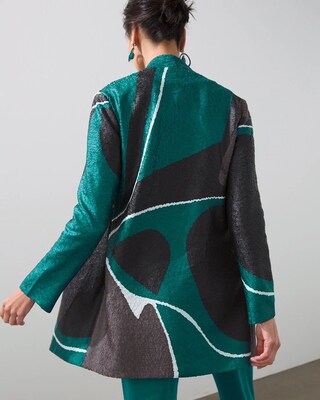 Travelers Collection Crushed Print Jacket