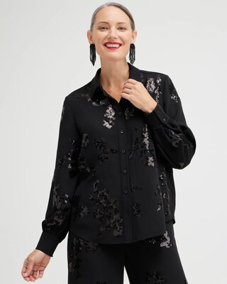 Sequin Embellished Shirt