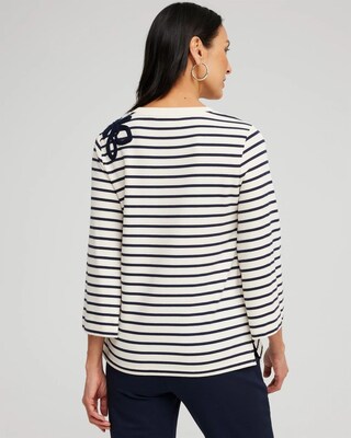 Zenergy® Soutache Stripe Pullover