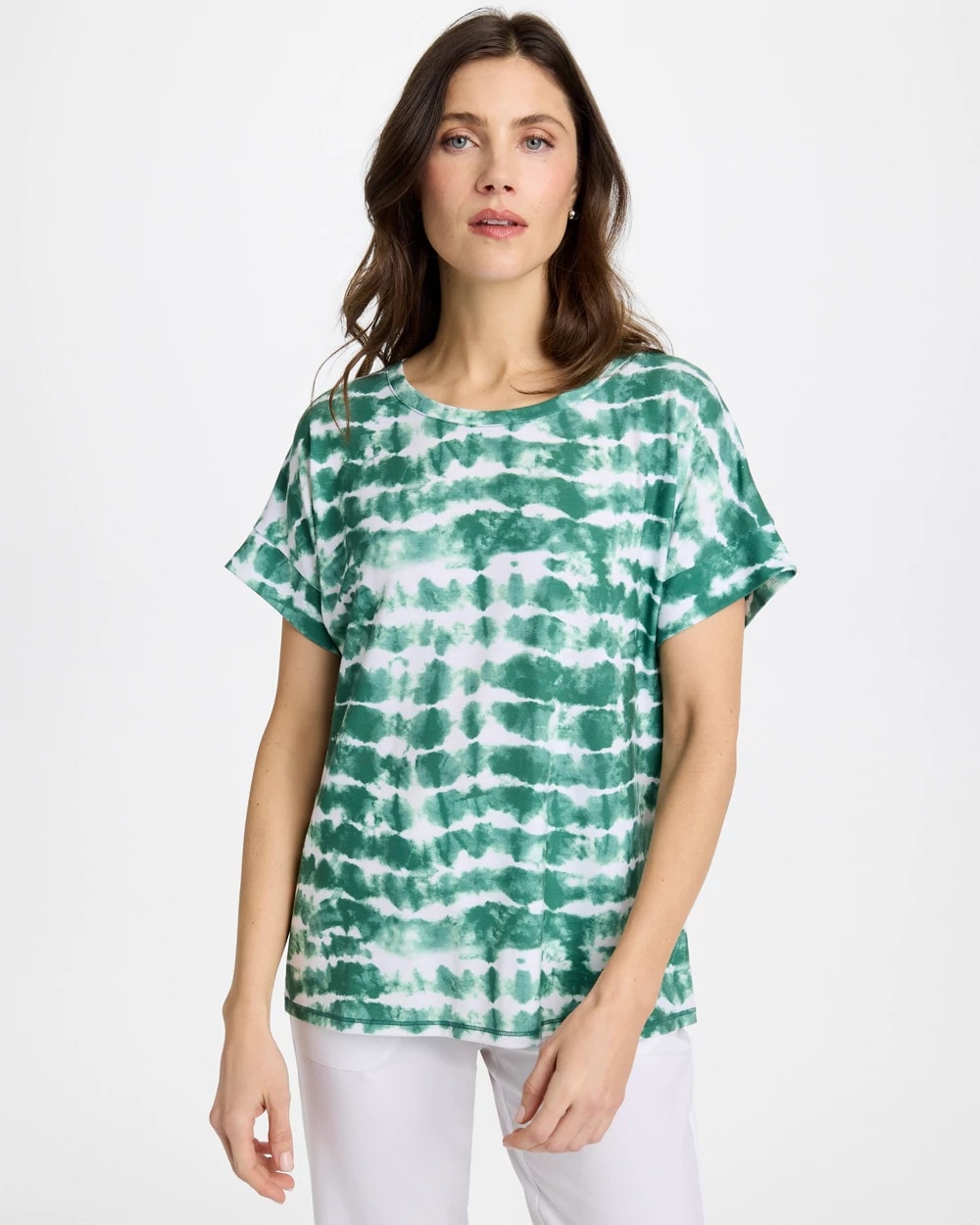 Zenergy® Tie-Dye Scoop-Neck Tee