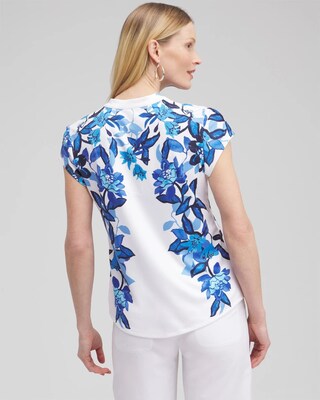 Zenergy® UPF Floral Cap Sleeve Polo