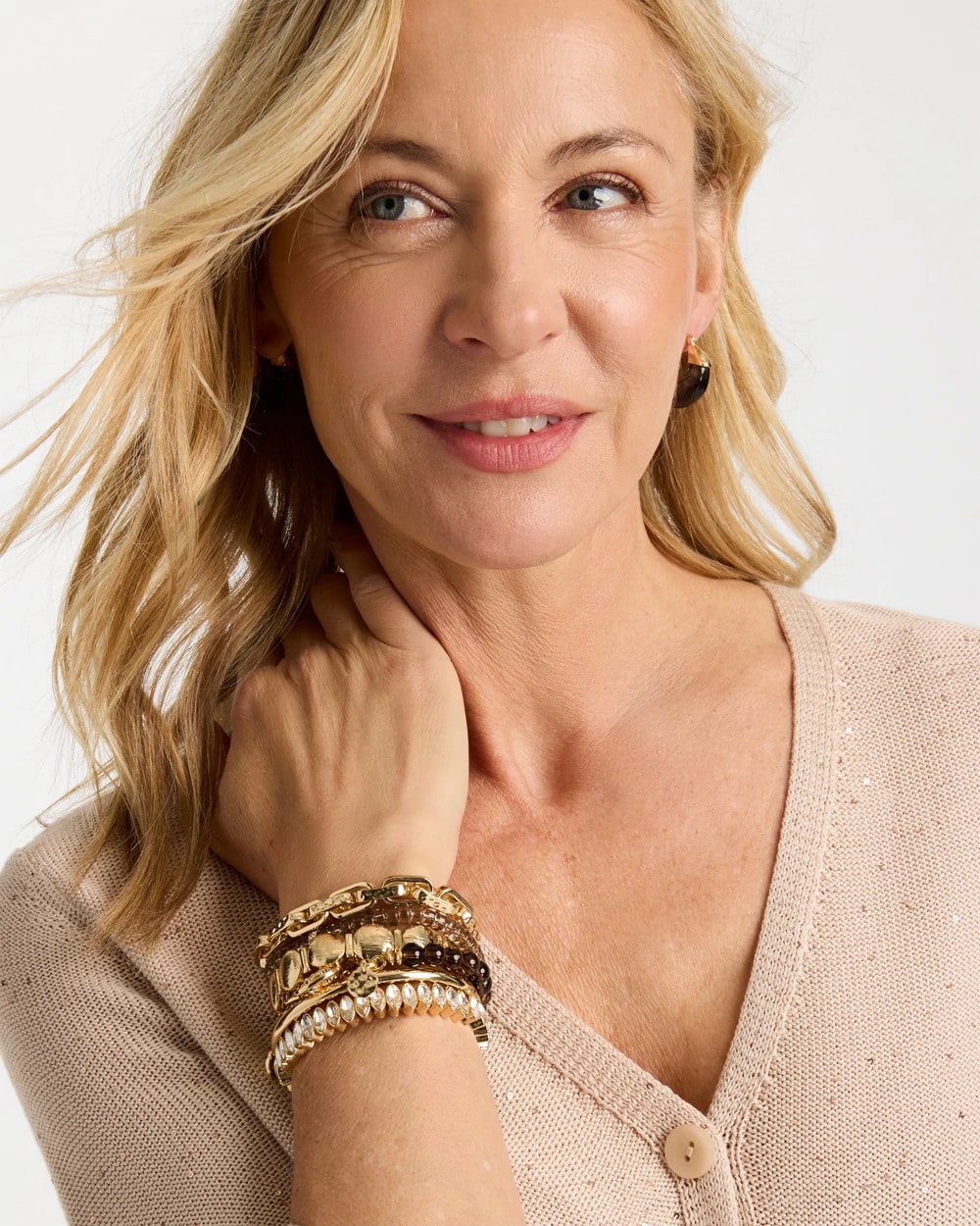 Neutral Fireball Stretch Bracelet