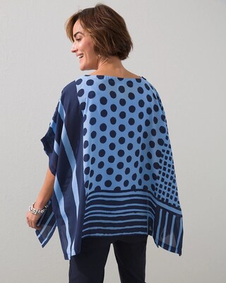 Mixed Dot Poncho