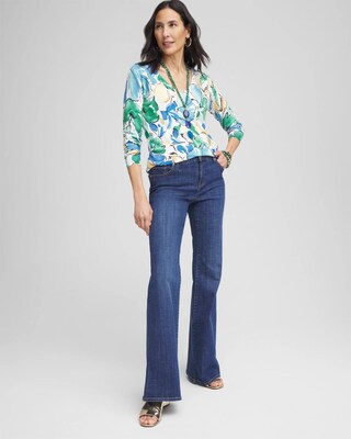 V-Neck Printed Pullover click to view larger image.