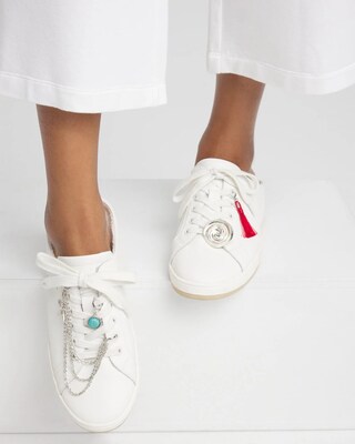 Silvertone Sea Shoe Charm Set click to view larger image.