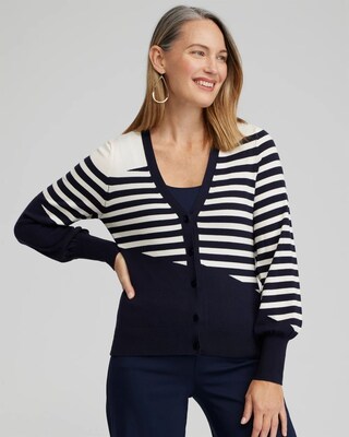 Mixed Stripe Cardigan