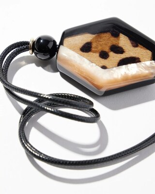 Animal Print Pendant Necklace