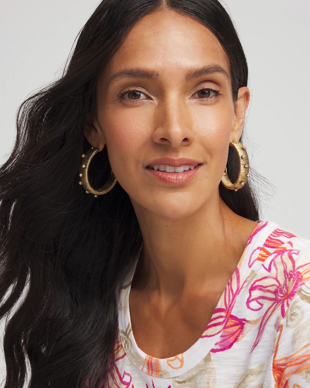 No Droop® Metal Wrapped Hoop Earrings