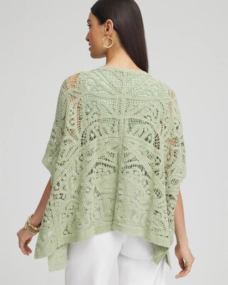 Crochet Lace Poncho click to view larger image.