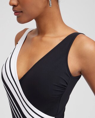 Gottex V-neck One Piece Swimsuit