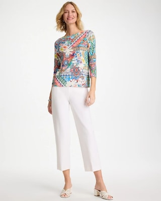 Juliet Lightweight Straight Crop Pants click to view larger image.