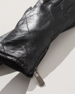 Black Leather Gloves