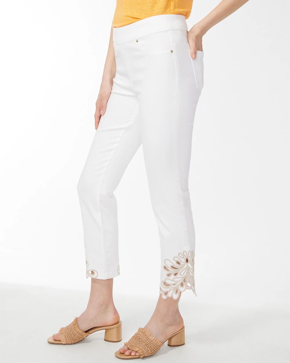 Dolphin Hem Pull-On Crops
