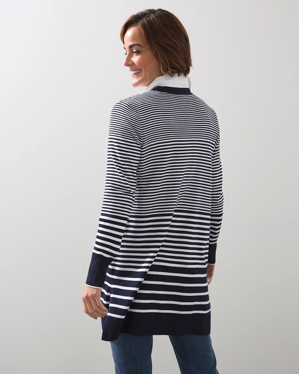 Faded Stripe Cardigan