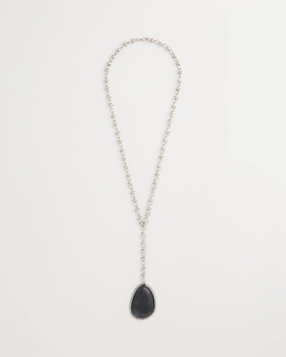 Y-Drop Resin Pendant Necklace
