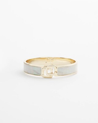 Chico's Click Mother of Pearl Bangle