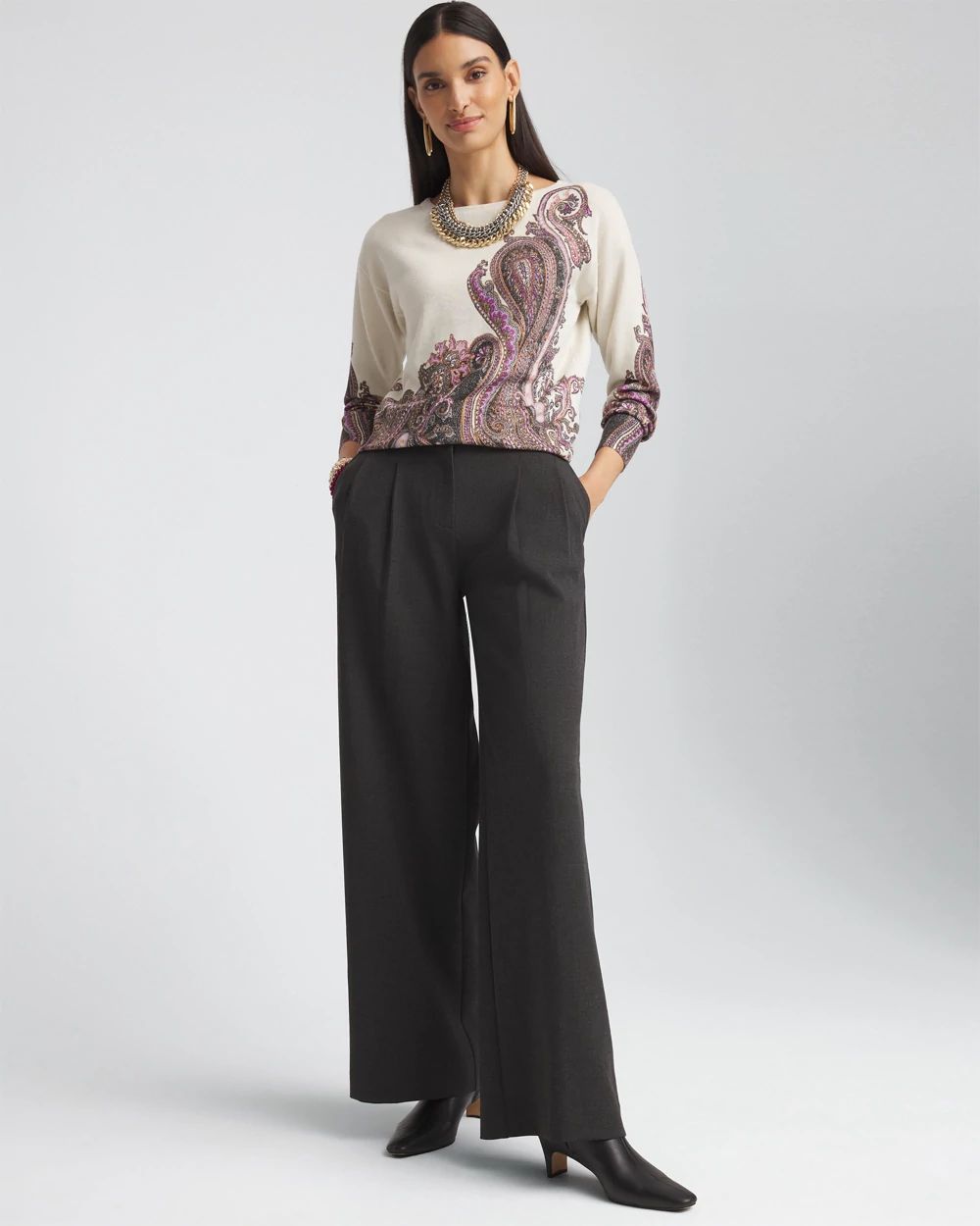 Pleated Trouser Pants