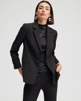 Black Label Button Blazer