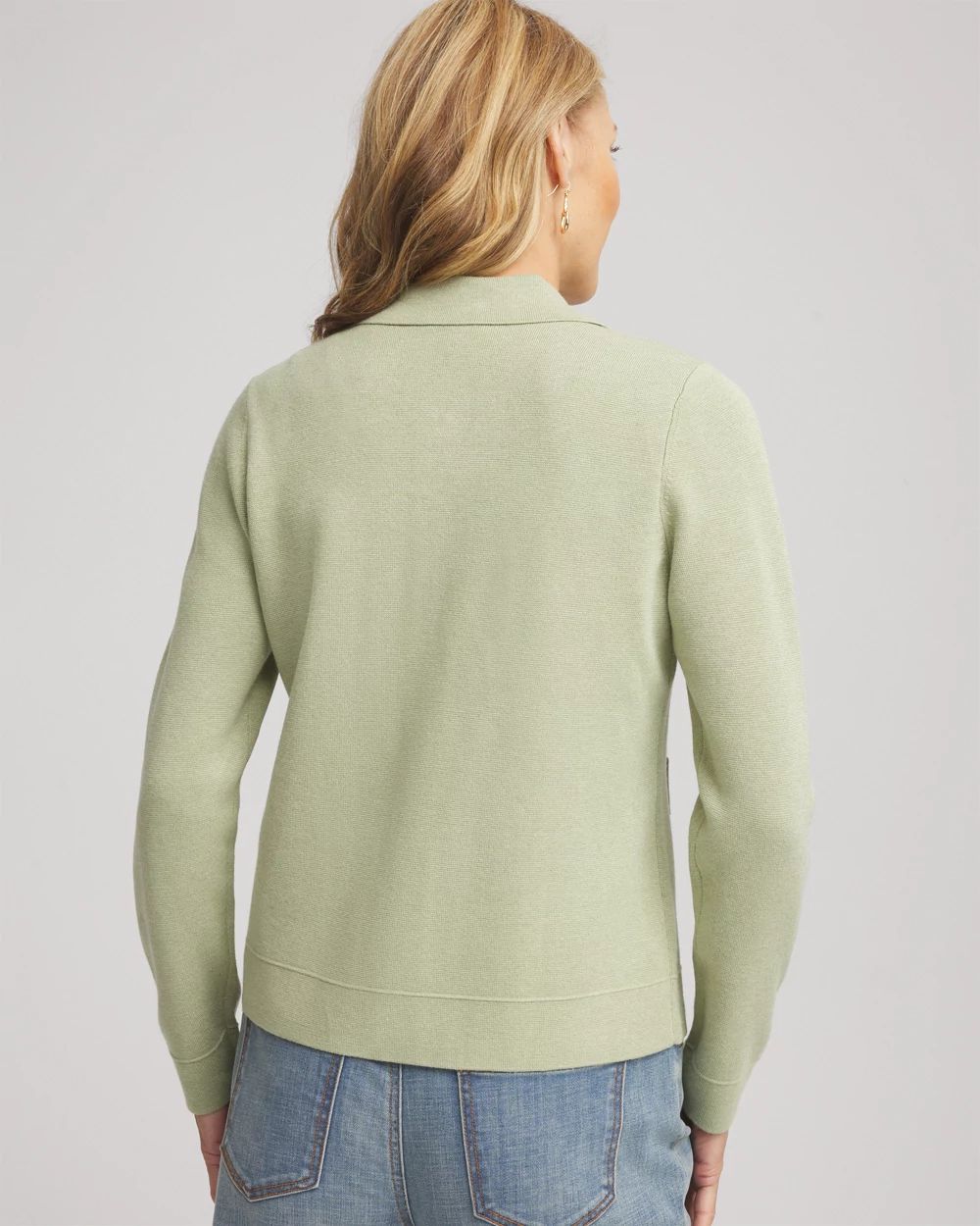 Button-Front Cardigan Jacket