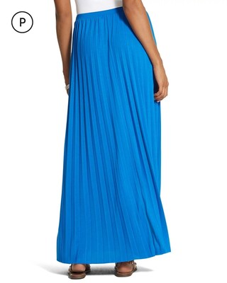 Petite Pleated Maxi Skirt