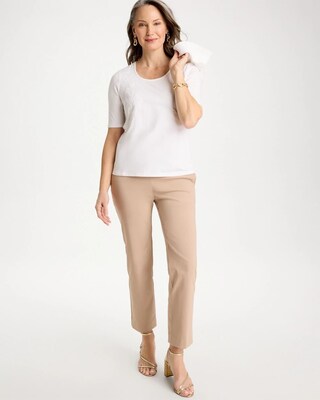 Sequin Embroidered Floral Tee click to view larger image.