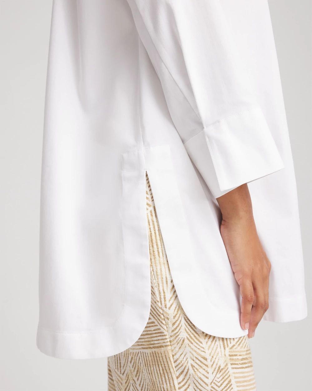 No Iron™ Classic Button Down Tunic