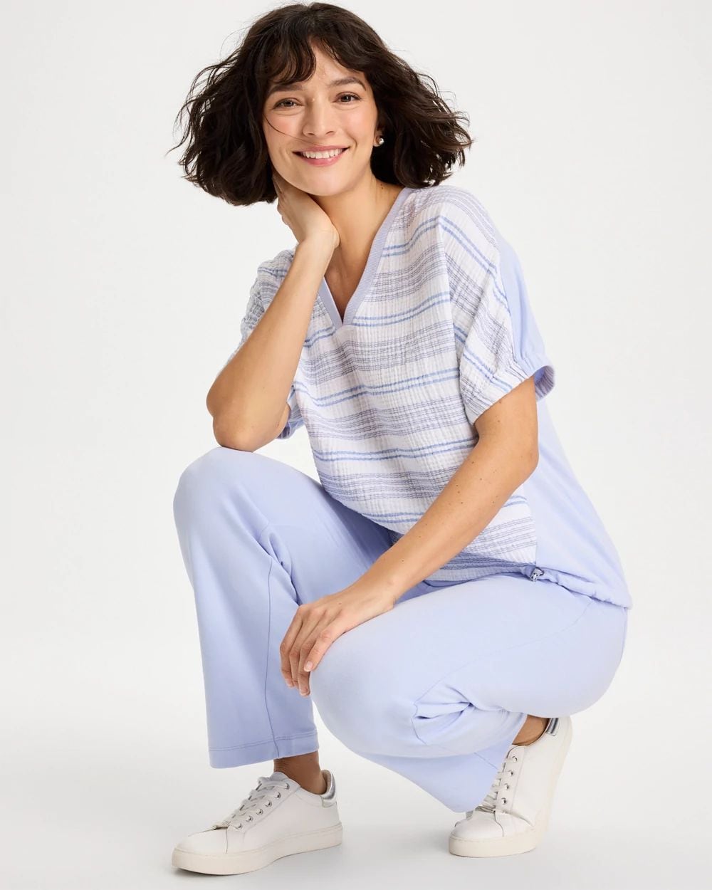 Zenergy® Striped Gauze Lounge Shirt