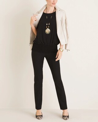 Pleated-Hem Top