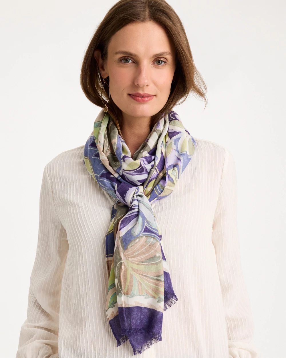 Printed Oblong Scarf click to view larger image.