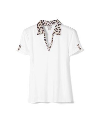 Zenergy UPF Animal-Trim Polo Shirt