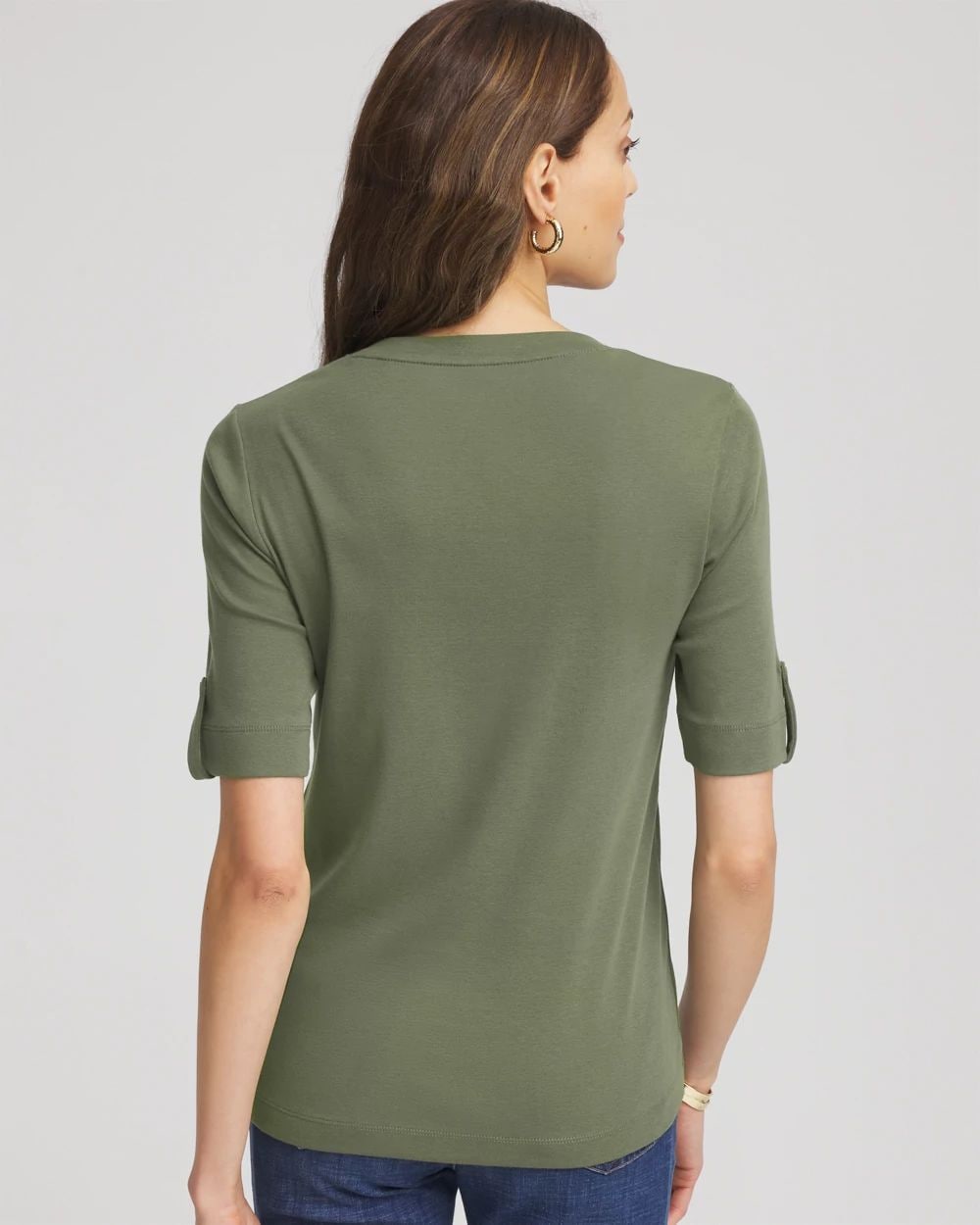 Everyday V-Neck Pima Tee click to view larger image.