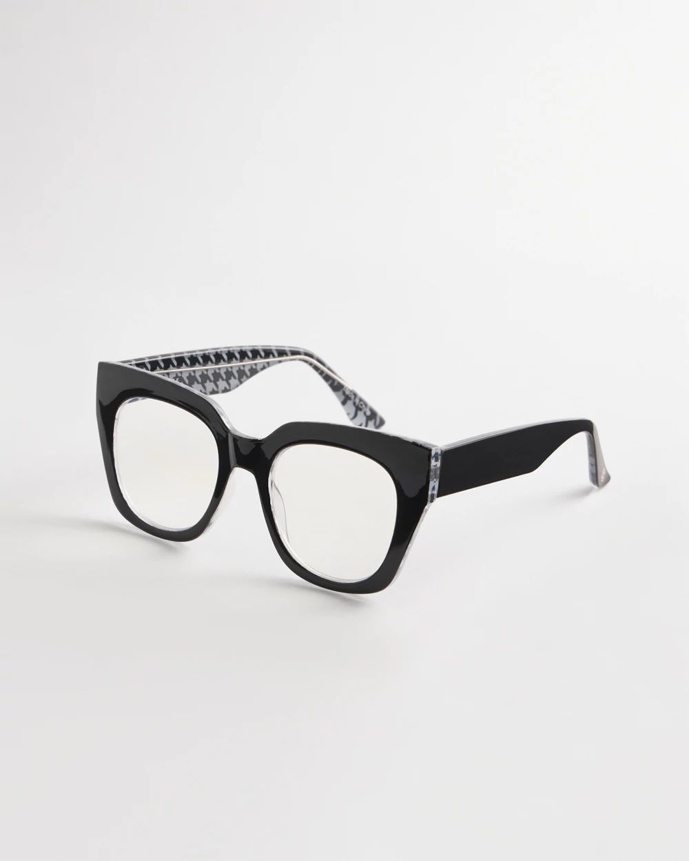 Houndstooth Cateye Readers